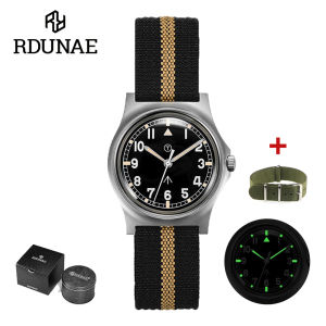 Đồng Hồ Thạch Anh Nam RDUNAE RA01 Military Retro 2025 K1 Mặt Kính Khoáng Thép Không Gỉ Chống Nước 5Bar Kim Dạ Quang C3 Đồng Hồ Đeo Tay Thời Trang Thường Ngày