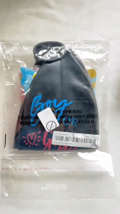 Boy or Girl Gender Reveal Balloon 36 Inch Black Confetti Balloon Baby Shower Decoration