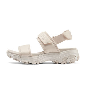 Skechers | Dép Quai Hở Ngón Chân Gót Dày Dán Magic Tape Thoáng Khí Tăng Chiều Cao