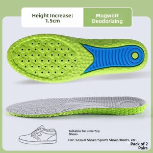 LINGMIAO | Deodorizing Height-increasing Insoles for Womens Sports Shoes