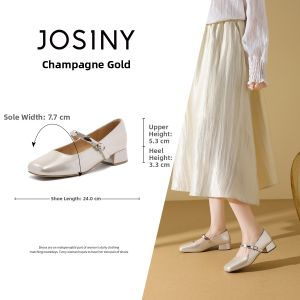 Josiny | Versatile Commuter Mary Jane Shoes with Chunky Heels