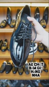 Giày derby buộc dây nam công sở da bóng kiểu dáng hàn quốcgiày cưới đế mềm có khâu da mềm thiết kế trẻ trung RUNO G19