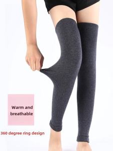 Autumn and Winter Cashmere Leg Guard Womens Warm-Keeping and Cold-Proof Old Cold Legs Lengthened Overknee Leggings Thickened Shank Protection Knee Pads