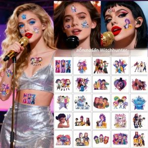 สติกเกอร์ลายสักการ์ตูนลายกราฟฟิตี้สีสันสดใส 25 ชิ้น สำหรับผู้หญิง ลายกราฟฟิตี้การ์ตูนสุดสร้างสรรค์ สไตล์ KPop เหมาะสำหรับเป็นของขวัญงานปาร์ตี้