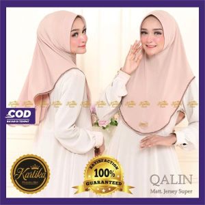 Jilbab Instan Terbaru Kerudung Instan pad Simple picot Qalin hijab jersey super by kartika hijab