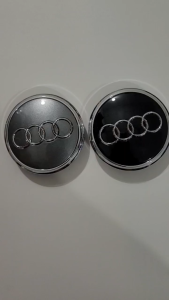 <Audi> Ốp chụp mâm cho xe Audi Logo xe Audi ốp mâm (Lazang) (đường kính 77mm). Q3 Q5 Q7.  Chất liệu nhựa ABS cao cấp.