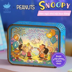 MAODETIANKONGZHICHENG | Đèn Đêm Phòng Ngủ Chủ Đề Lễ Hội Pháo Hoa Snoopy Cho Trẻ Em