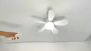 UORRIS 6-Leaf E27 Fan Light For Bedroom And Living Room Extra Large Wind Silent Ceiling Fan Light