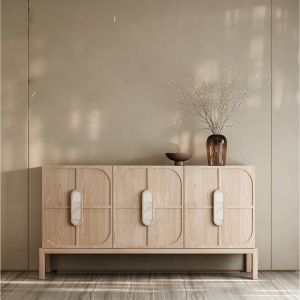 Modern Minimalist Italian Style Wall-Mounted Storage Cabinet Living Room Console Table Integrated Furniture Home Storage