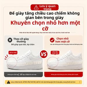 ZHIHAOEN | Đế Giày Tăng Chiều Cao Không Nhìn Thấy Chống Sốc