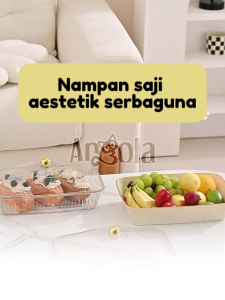 [NEW] Angola Set Nampan Saji Makanan Lauk C50 Food Tray Nampan Piring Saji Buah/Sayur/Camilan