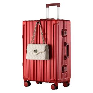 MANLVSHI | Red Wedding Travel Luggage Set with Password Lock