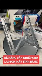 Đế đỡ nâng Laptop Macbook Ipad nhôm cao cấp gấp gọn và tùy chỉnh độ cao giúp chống gù tản nhiệt