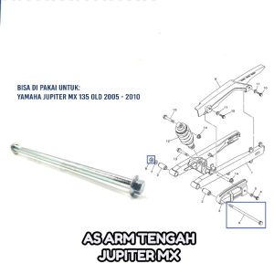 Arm / Tengah Jupiter MX - As Swing Arem Fork Forek Garpu Tengah Center Yamaha Jupiter MX 135 Lama Old