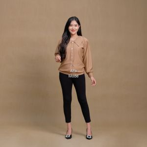 Alta Blouse Kemeja Korean Style Atasan Wanita Kancing Depan