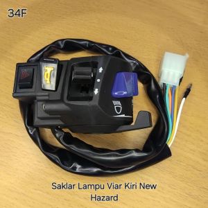 saklar lampu viar kiri terbaru (hazard) (34F) sparepart roda tiga