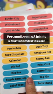 Multiple Names Mini Custom Name Labels – Waterproof Personalized Stickers for Kids