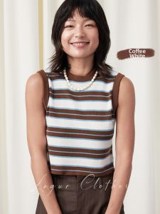 Lagur | Retro American Stripes Knitted Vest