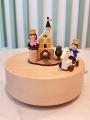Prince Princess Music Box Wooden Rotating Octave Birthday Gift Creative Christmas Friend Jeancard Taiwanese Home Decor Accessories. 