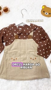 NEW Dress Qiang Qi | 2 - 5 Tahun Dress Korea Anak Perempuan Premium Dress Casual Formal Anak Dress Overal Alinkiddos
