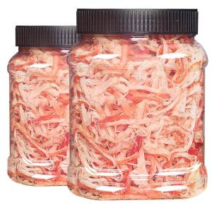 Zhejiang Carbon Grilled Shredded Shredded Squid 500G Canned Instant Dried Squids Seafood Snacks Seafood Specialty Delicious Packaging