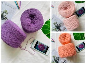 Yarn - Len lông thỏ (Len Angora) - Sợi đã chập 3 - Đan móc đồ ấm thu đông (Terri Store)