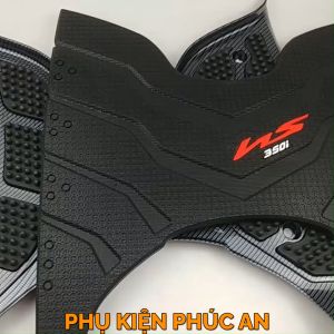 Thảm lót sàn CARBON CAO SU xe Sh 350i gác để chân trước Sh350 Sh350i 350 năm 2022 2023 2024