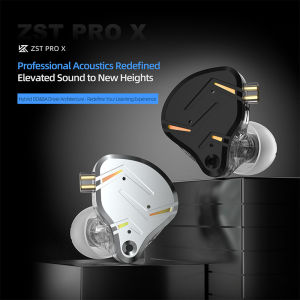 KZ | KZ ZST PRO X Hybrid DD&BA Driver IEM HiFi Earphones Upgraded High-Performance Headphones Wide Soundstage Design Wired Headset