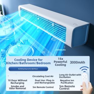 HUALUOLAN | Wall-mounted Bladeless Ice Mist Cooling Fan