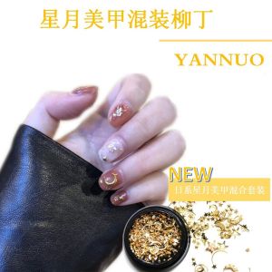 New Arrival Japanese Style Nail Decorations Star Moon Design Barbie Style Nail Art DIY Accessories Rivet Hollow out Pattern