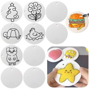 กระดาษวาดภาพเนื้อฟองน้ำ 10 ชิ้น/ชุด สำหรับงาน DIY วาดภาพด้วยน้ำ งานศิลปะ 3 มิติ สำหรับเด็ก วาดภาพสีน้ำ ผ้าใบมหัศจรรย์ ฟองน้ำ