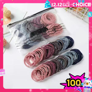 Q2 Ikat Rambut Elastis Isi 100PCS | Aksesoris Rambut Wanita | COD