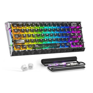 ATTACK SHARK | ATTACK SHARK R68HE Wired Keyboard & C01 Ultra0.005mm RT Accuracy8KHz Magnetic SwitchSupport RT/Snap Tap/DKS/MT/TGL