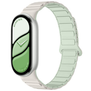 NEW Magnetic Sport Strap for Xiaomi Watch 10/9/8 Two Tone Silicone Band for Miband 10 NFC Smartwatch Replacement Bracelet