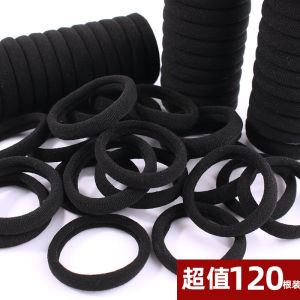 Simple Black Hair Ties Womens High Elasticity Durable Hair Bands Thin Rubber Bands Korean Style Fashion Accessories