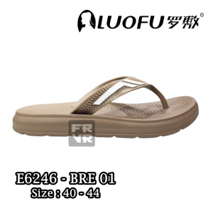 Sendal Jepit Pria Luofu Sporty Marerial Spons EVA Terbaru 2025  Sendal Pria Dewasa Ringan Casual  E6246-BRE01