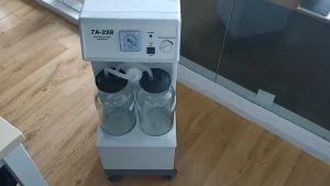 Ready✅ Dental Medical Electric Double Cylinder Suction Apparatus Sputum Device Hospital Operating Room Portable Phlegm