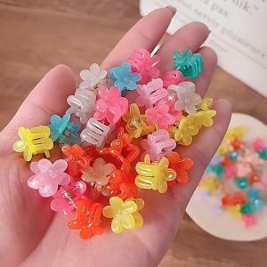 Satu Keluarga Set Jepit Rambut Mini Anak Isi 10Pcs Motif Bunga C1117 Jepitan Kupu Wanita Anak Lucu