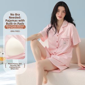 Yuzhaolin | Cotton Padded Sleepwear Set Thin And Suitable For Outdoors