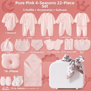 YINGZHUJIAO | Autumn Cotton Thin Baby Clothing Set