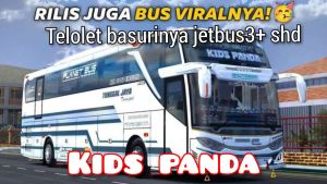 miniatur bus viral stj kids panda telolet basuri