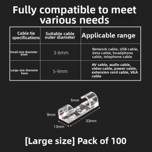 Adhesive Wire Management Clips
