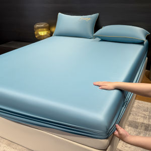 AIYUN | Cool Feeling Ice Silk Plain Bed Skirt