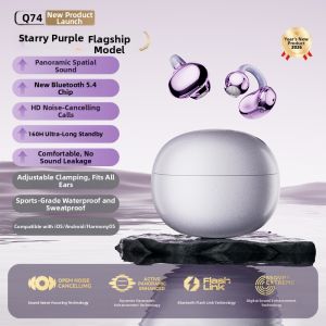 ROEL-PLAY | Clip-On Bone Conduction Long-Lasting Noise-Cancelling Comfortable Bluetooth Earphones