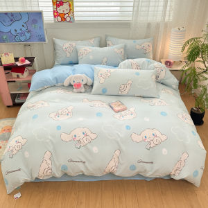 Pure Cotton Bedding Set for Girls a Class Three Piece Quilt Cover Sheet Dormitory Student Children Four Piece Bedding Set