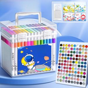 Acrylic Marker Pen Art Special Non-Transparent Colorful Brush 24 Colors 36 Colors Core Watercolor Pen Kindergarten Children Primary School 120 Colors Stackable 48 Set Acrylic Color Pen