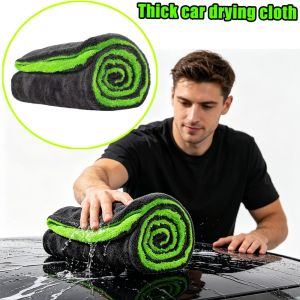 Double Side Microfiber Car Drying Towel UV Super Absorbent Scratch Free Machine Washable Twisted Yarn Technology Car Cleaning