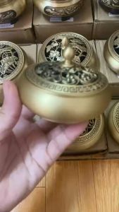 LƯ HƯƠNG XÔNG ĐỐT TRẦM HƯƠNG BẰNG ĐỒNG ĐÚC