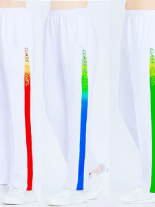 Quần Thể Thao Màu Trắng Quần Dài Thẳng Nhanh Khô Quần Tập Thể Dục Thường Ngày Mùa Xuân Hè Mẫu Mới Quần Thể Thao