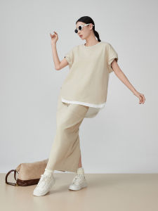 XIAODADEHUA | Casual T-Shirt Dress Two-Piece Set